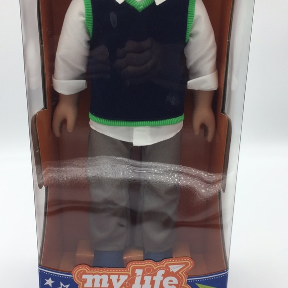 My Life as School Boy 18 Inch Fashion Doll Brown Eyes Green Glasses Brow… - Picture 3 of 15